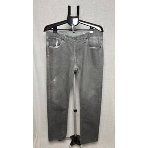 Men’s Rogan NYC Puck Gray Distressed Straight Leg Premium Jean Denim USA
Size 34